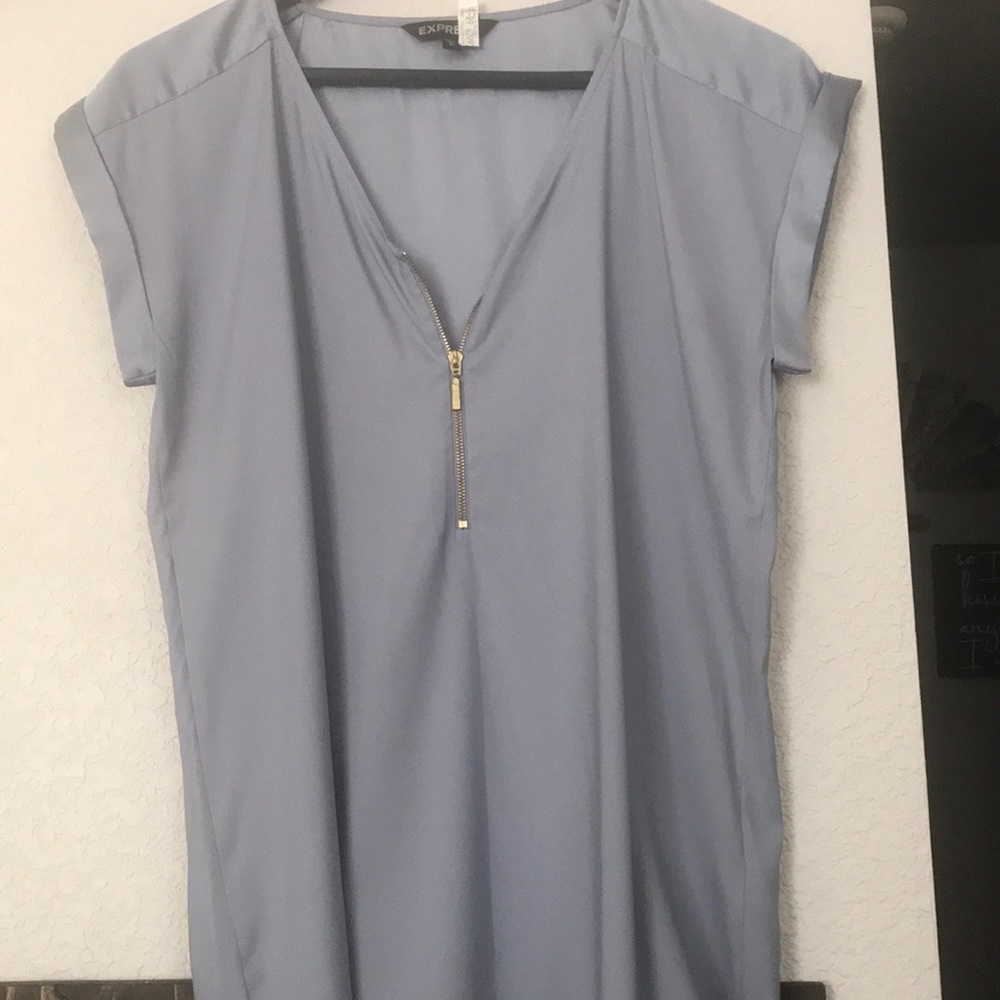 Gray 1/2 zip top